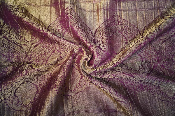 Premium Georgette Saree – Purple Self Saree with Butta Motifs