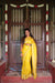 Premium Georgette Saree – Golden Yellow Self Saree with Butta Motifs