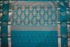 Premium Crepe Silk Saree – Teal Blue Self Saree with Butta Motifs