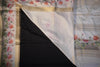 Premium Crepe Silk Saree – Black Saree with White Floral Contrast Border