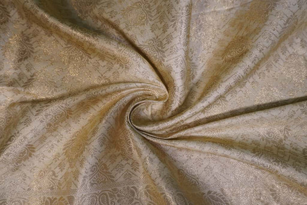 Premium Kashmiri Silk Saree – Off-White Saree with Machine Embroidery & Bright Pink Contrast Blouse